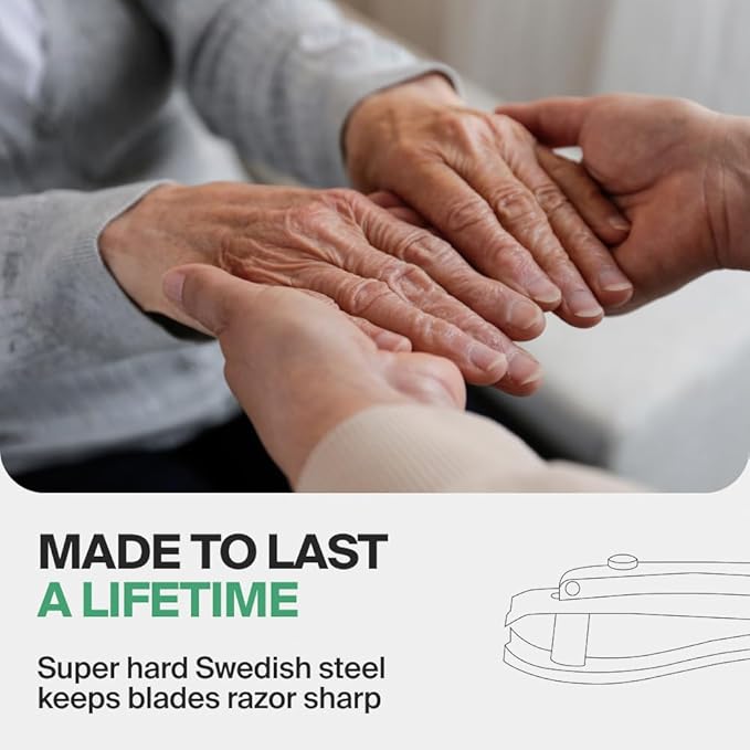 GERMANIKURE 5pc Manicure Set in Black Leather Case - Made in Solingen Germany, FINOX Stainless Steel and Crystal Glass Tools – Professional Quality Compact Nail Grooming Kit