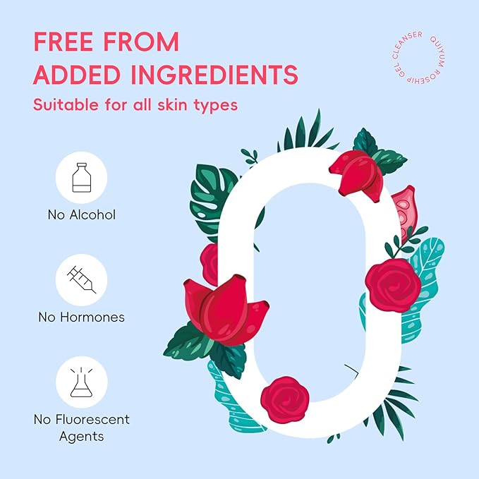 Rosehip Skin Care Sets, Gift Sets for Women, 6 Daily Routine Beauty Skincare- with Face Cleanser, Toner, Eye Cream, Cream, Serum, Handmade Soap, Facial Skin Care Product for Travel