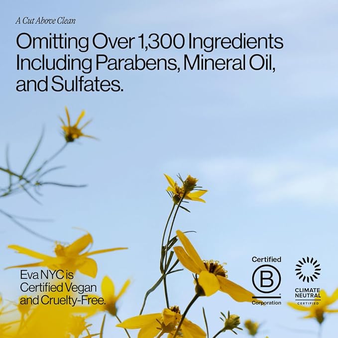 Eva NYC Anti-Frizz Shampoo and Conditioner Set with Argan Oil + Sunflower Seed Oil - Soft, Shiny, Nourished Hair - Frizzy, Medium to Thick Types - Sulfate-Free - Vanilla Scent - 10 fl oz (Pack of 2)