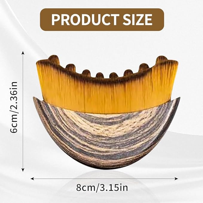 2-Pack Lymphatic Contour Face Brush, Lymphatic Drainage & Contour Face Massage Brush Set for Gua Sha, Puffiness Reduction, Glowing Skin, Gentle Daily Facial and Body Massage Tool