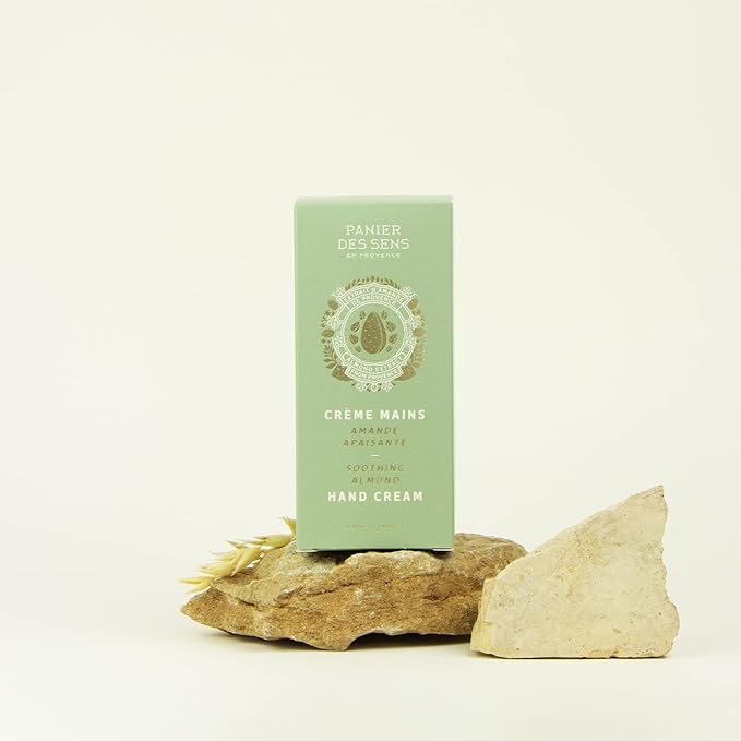 Panier des Sens - Small Hand Cream for Dry Cracked Hands โ Almond Mini Hand Lotion for Dry Skin - With Shea Butter and Sweet Almond Oil - Hand Care 97% Natural Ingredients - Travel Size 1 floz