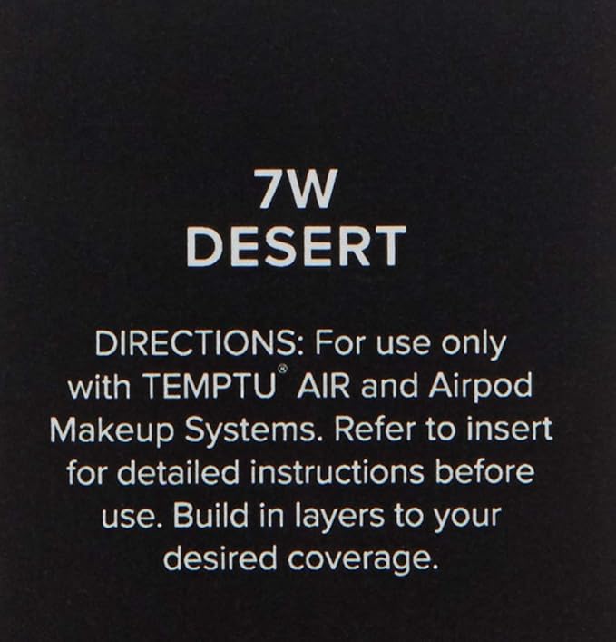 TEMPTU Perfect Canvas Airbrush Foundation Airpod: Anti-Aging Long-Wear Makeup, Buildable Coverage Semi-Matte, Natural Finish