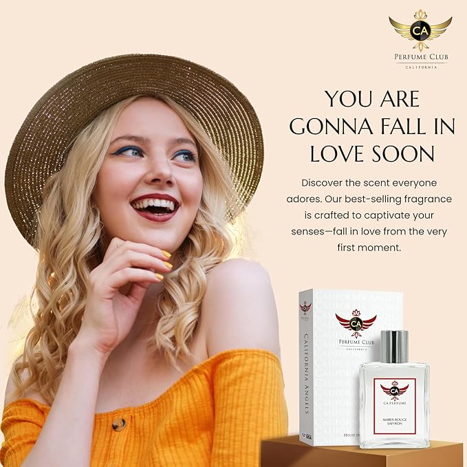 CA Perfume Amber Rouge Saffron For Women & Men Parfum Spray Bottle 3.4 Fl Oz/100ml-X1