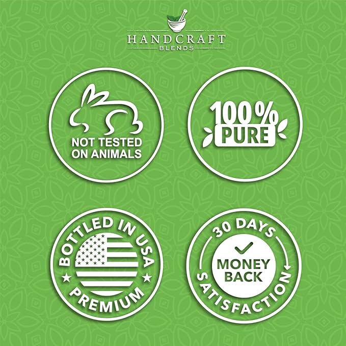 Handcraft Blends Peppermint Essential Oil – 0.33 Fl Oz – 100% Pure and Natural – Premium Grade Essential Oil for Diffuser and Aromatherapy, Skin, Massage, Candle and Soap Making Fragrance