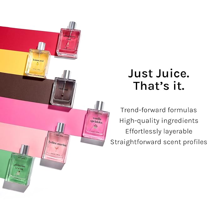 Just Juice Lemon Zest - Bright Fruity Floral Perfume - Lemon, Grapefruit, Mandarin Perfumes for Women and Men - 3.4 oz
