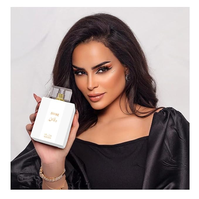 DIVINE Perfume for Women - Long Lasting Arabian Eau De Parfum, 100mL (3.34 Fl oz), White Floral Garden, Jasmine, Orange Blossom, William Pears & Amberwood - Ideal Gift for Her for Ramadan & Eid