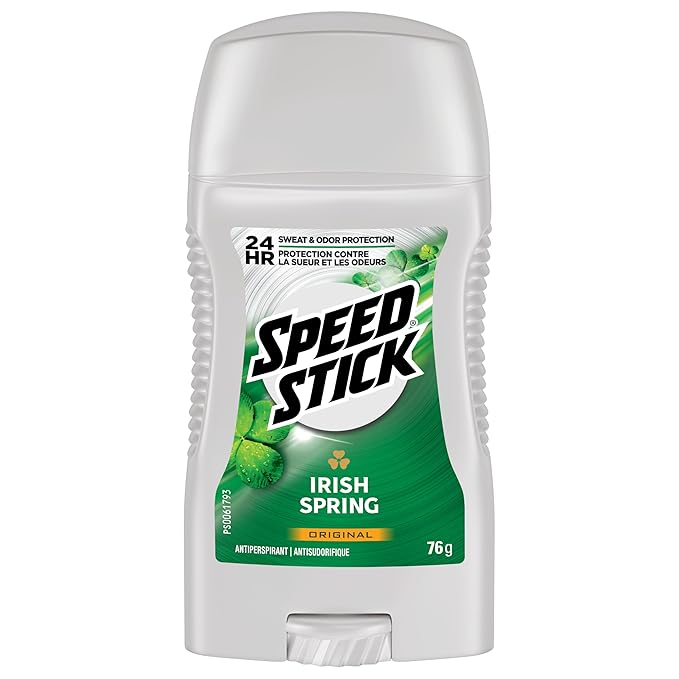 Speed Stick Men's Antiperspirant Deodorant, Irish Spring Scented, 3 Ounce, 4 Pack