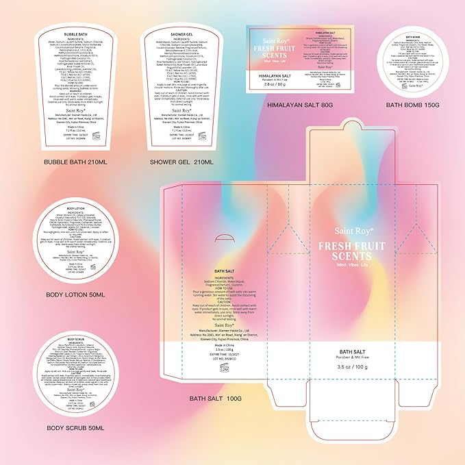 Spa kit Gifts for Her, Christmas Gifts for Women - Unique Gift Set for Teen Girls Tote Bag for Women, 13pcs Fresh Gift Baskets for Girls, Birthday Gifts for Daughter, Girlfriend