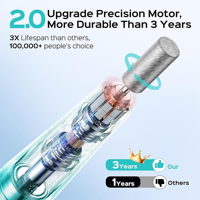 COSLUS Electric Nail Drill File Professional: for Acrylic Gel Dip Powder Nails Portable Nail Machine Kit Manicure Pedicure Tools Polishing Set with Nail Drill Bits Sanding Bands Blue