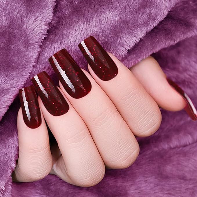 Major Dijit Quick Dry Nail Polish Rose Red Summer Nail Lacquer for Nail Art Regular Nail Polish 0.41 fl oz.