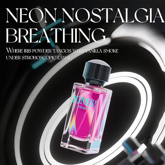 JONES! FOR MEN Eau de Parfum For Men- 90s Bold Vanilla & Iris Cologne | Long-Lasting Men's Fragrance Spray | 100ml