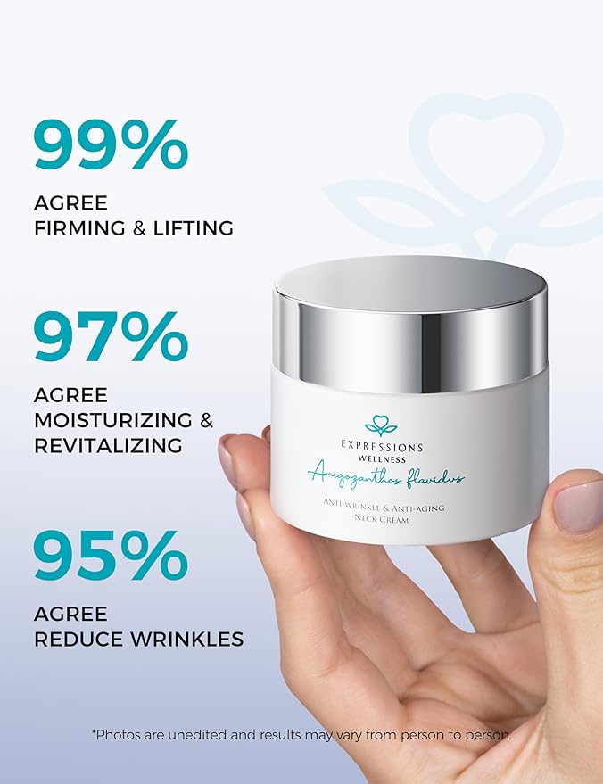 Neck Firming Cream Face Moisturizer for Neck,Chest, Décolleté, Neck Cream for Tightening and Lifting, Anti Aging,Reducing Wrinkles, Fine Lines, Day & Night Use 1.76 fl. oz