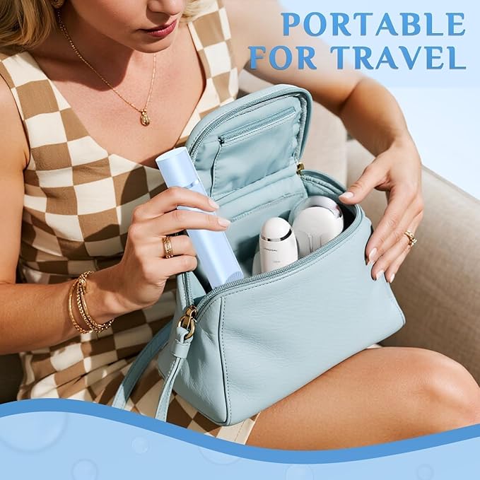 2025 New 2-in-1 Electric Bikini Trimmer for Men - Dual Head Electric Razor,Waterproof Painless Bikini Shaver, Pubic Hair Trimmer for Private Area & Body Hair, Christmas Gifts for Men,Blue