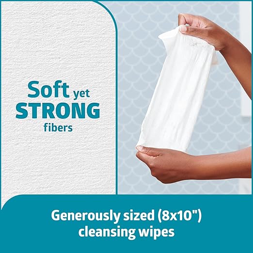 Medline ReadyFlush Flushable Wipes, 540 Wipes (60 Wipes, 9 Tubs), Scented, Biodegradable Flushable Incontinence Wet Wipes for Adults with Aloe, Hypoallergenic and pH-Balanced Personal Cleansing Cloths