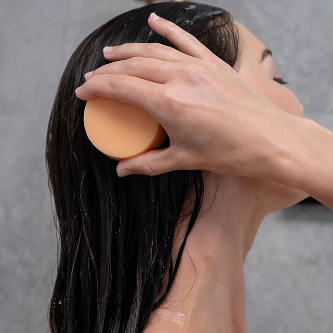 ANIHANA Conditioner Bar for Dry Damaged Safe For Color Treated Hair Moisturizing Hydrating Healthy Looking Hair Paraben Free Grapefruit and Lime 2.1 oz