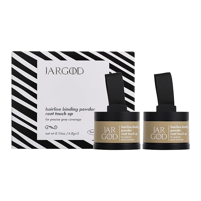 Root touch up powder Hairline Powder for root cover up temporary root concealing powder for Women & Men, for instant gray hair cover up (Dark Blonde, 0.14 Ounce (Pack of 2))