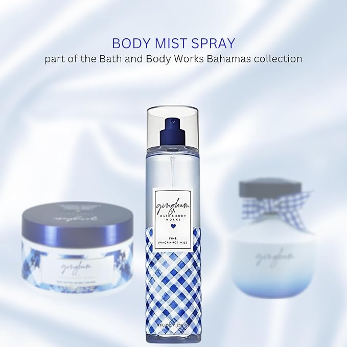 Bath & Body Works Fine Fragrance Body Spray Mist 8 fl oz / 236 mL (Gingham)