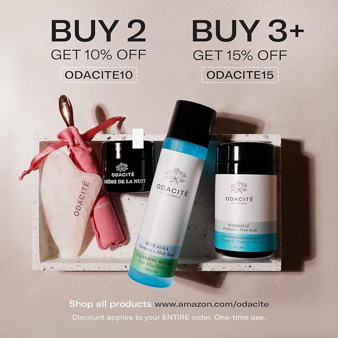 Odacité Gua Sha for Face Crystal Contour – Blue Sodalite Facial Massager - Scraping Massage Tool Lifts & Revitalizes Skin - Reduce Puffiness, Wrinkles and Dark Under-Eye Circles