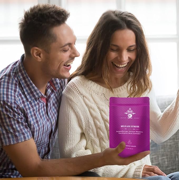 Shower Steamers Aromatherapy Gifts for Women, 18-Pack Organic Eucalyptus Lavender Mint Essential Oil Shower Bombs, Self Care Stress Relief Birthday or Christmas Stocking Stuffers Gifts for Her/Him