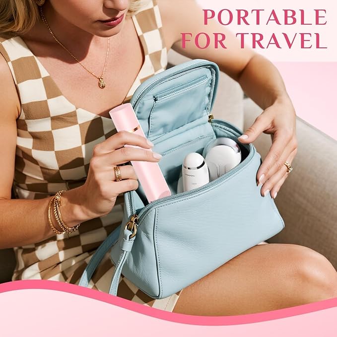 2025 New 2-in-1 Electric Bikini Trimmer for Women - Dual Head Electric Razor,Waterproof Painless Bikini Shaver, Pubic Hair Trimmer for Private Area & Body Hair, Christmas Gifts for Women,Pink