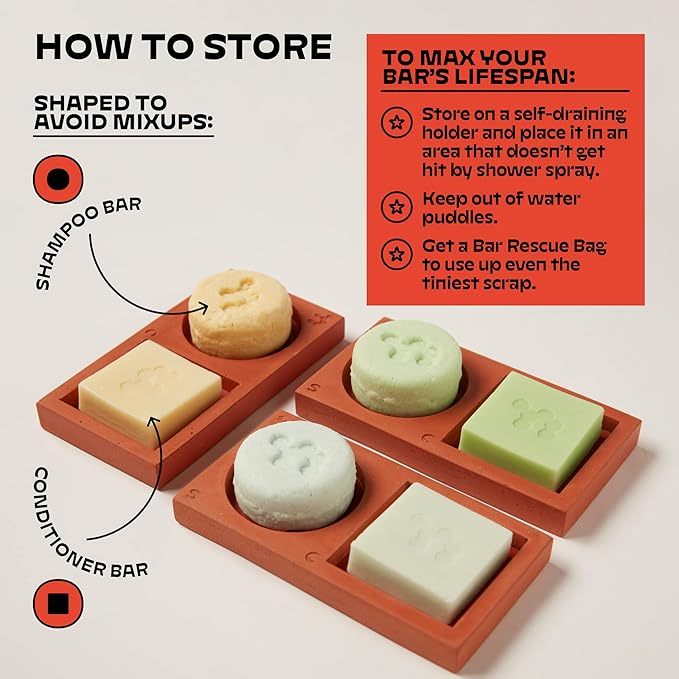 NOLE CARE Sustainable Bar Conditioner with Citrus & Batana Oil, for Oily Hair (2.12 Oz Bar) - Sustainable, PH Balanced, Rice Protein Deep Clean Conditioner, Silky Hair, Plastic-Free