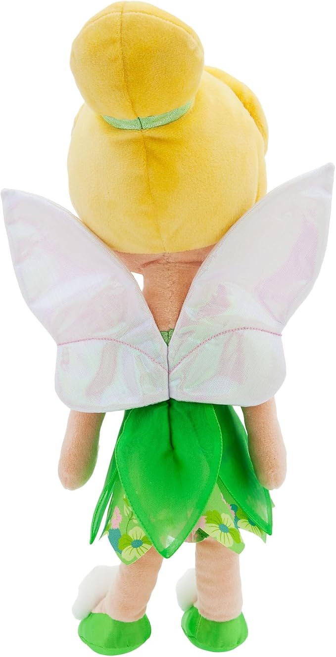 Disney Store Official Disney Princess Plush Doll (Tinker Bell from Peter Pan) Medium 14 Inches, Disney Princess Dolls with Embroidered Features, Disney Plush Toys, Princess Toys for Girls