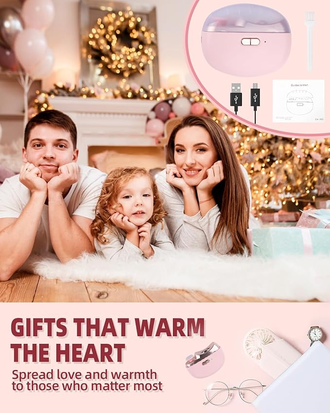 2025 Upgraded Electric Nail Clipper, 3 in 1 Automatic Nail Trimmer and Polisher with LED Light & Clip Storage,USB Rechargeable - 2 Speeds Electric Nail File for Baby, Adults, Seniors