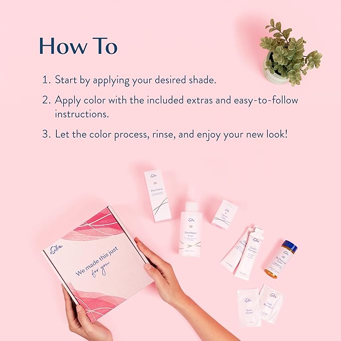 eSalon Permanent Hair Color Kit - Medium Brown Ash - Professional-Grade Ammonia-Free Dye for Up To 100% Gray Coverage on All Hair Types