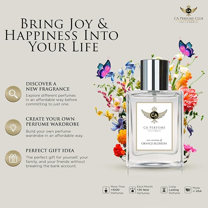 CA Perfume Impression of Angel's Share for Women and Men Eau De Parfum Amber Vanilla Scent Long Lasting Unisex Fragrance Signature Scent for Day and Night Wear 3.4 Fl Oz 100ml