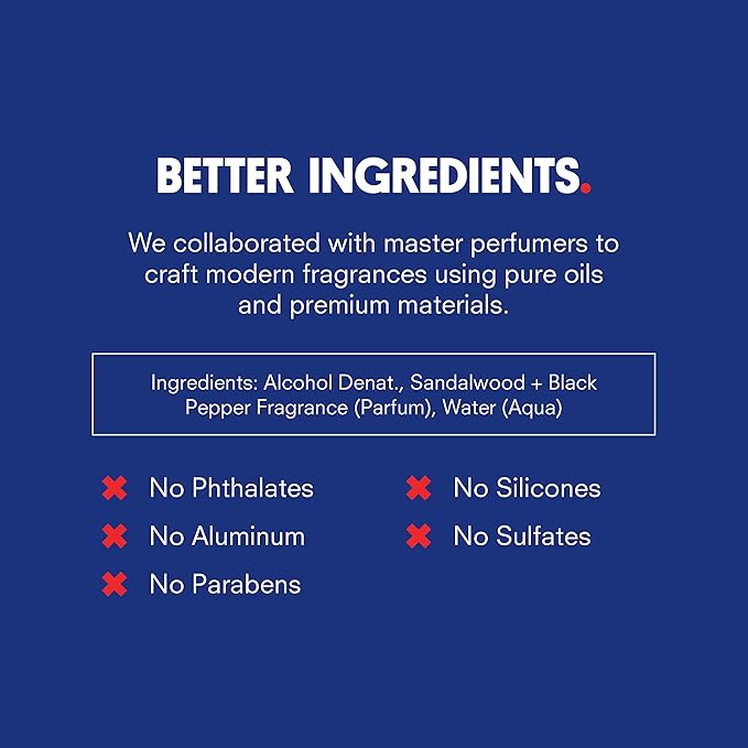 Huron Men’s Cologne - Eau de Parfum for Everyday Wear - Clean & Woody Scent of Sandalwood, Black Pepper, Cedarwood & Amber - Long Lasting - Safe, Clean Ingredients - 1.7 Fl. Oz.