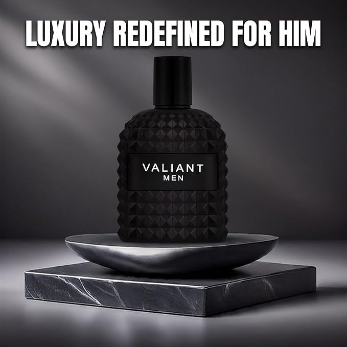 3Pack Men Cologne Valentine Milano,Valiant,Valuable Eau De Parfume Spray with Woody Floral & Fruity Scent Perfume Gift Set Day to Night Luxury Fragrances