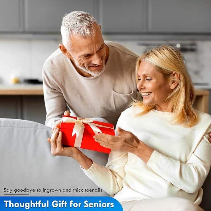 Professional Ingrown Toenail Tools Kit for Seniors,Wide Jaw Straight Nail Clippers,Large Angled Nail Clipper Cutters for Heavy Duty Thick Toe Nails or Fingernail,Manicure Set for Men Women