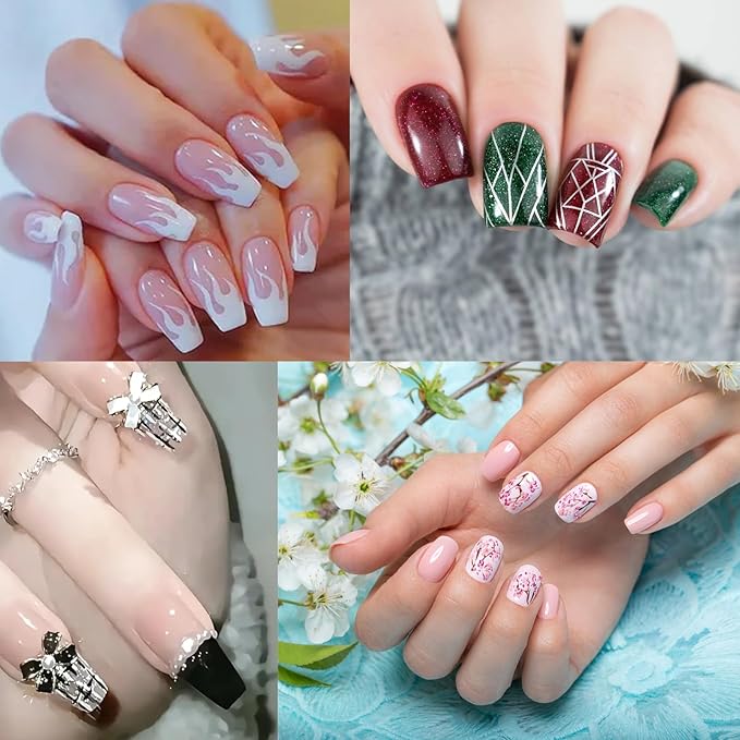 20Pcs Nail Art Brushes Tool Set, Nail Art Double-End Tools, Nail Liner Brushes, Silicone Pen Dotting Pen Tools Nail Art Kit for Home Nail Art DIY Salon Use-Black