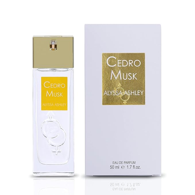 Alyssa Ashley Cedro Musk - Elegant Women's Fragrances - Perfumes for Women - Fresh Women Perfume with Notes of Cedar, Jasmine, Amber and Musk - 1.7 oz