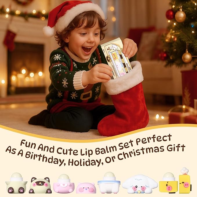 Cloud Comfort Lip Balm - 4 Tubes Fruit-flavored Moisture Lip Balms, Blueberry, Jasmine, Orange, and Peach Flavors, 3-in-1 Repairs Lip Damage Caused by Dryness, Makeup and UV Rays