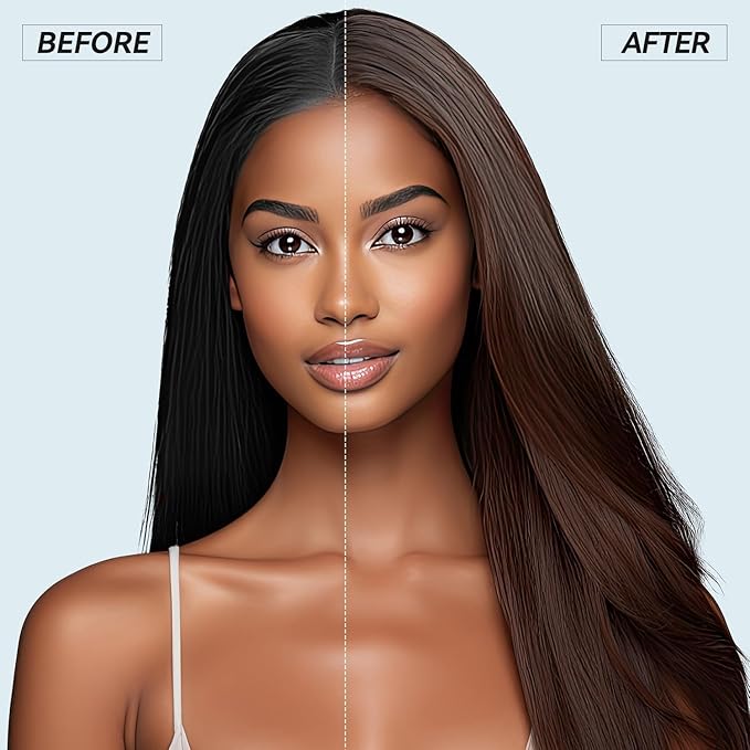 Dark Brown Hair Dye Shampoo 3 IN 1, Hair Color Shampoo for Gray Hair Coverage for Women Men, Herbal Formula with Ammonia-free Ingredients, Lasts up to 30 Days (16.9 Fl Oz)