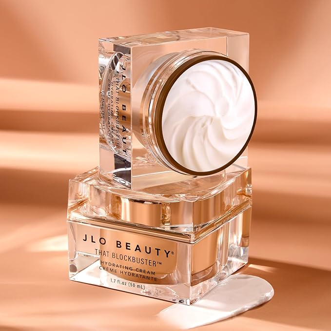 JLO BEAUTY Hydrating Face Moisturizer Cream, Hyaluronic Acid & Peptide Infused Skin Care, Moisturizer Face Cream for Women, Day & Night Formula to Visibly Smooth Fine Lines, That Blockbuster, 1.7 Oz