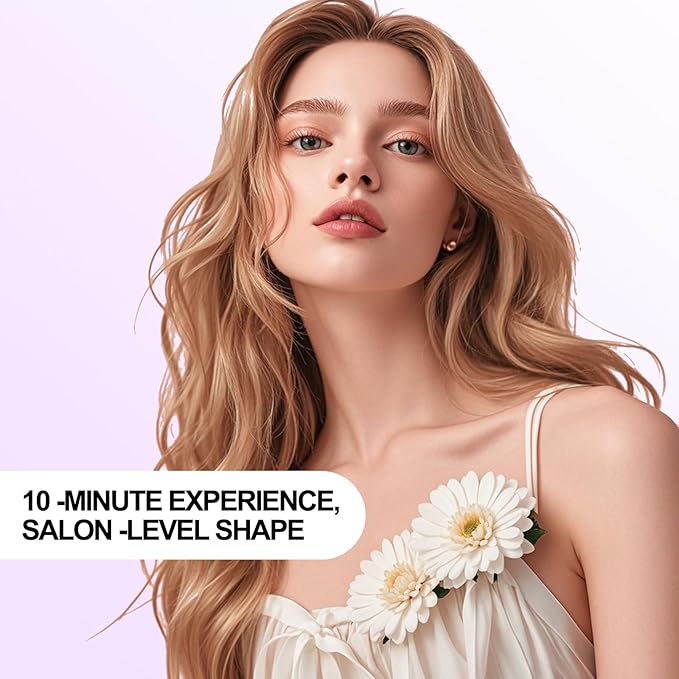 K&K 1.5 inch Blowout Look -Thermal Brush Creates Root Volume & Loose Curls Volume Curls Dual Voltage Cool-AIR TECH Hair Styling Tool