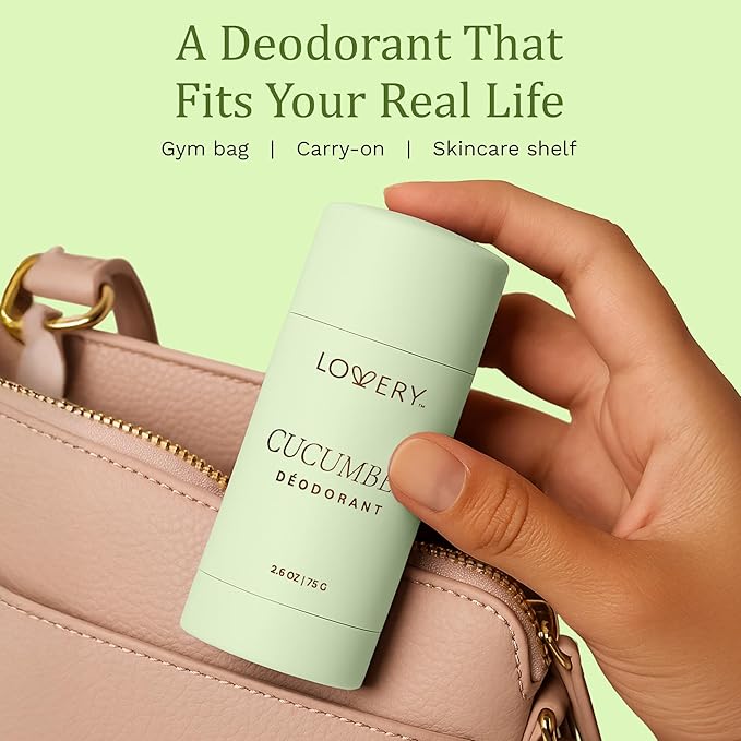 Clean Deodorant for Women Aluminum-Free 24-Hour Odor Protection – Refreshing Cucumber Scent with Organic Coconut Oil & Shea Butter, Baking Soda Free, Cruelty-Free, Gentle for Sensitive Skin, 2.65 oz