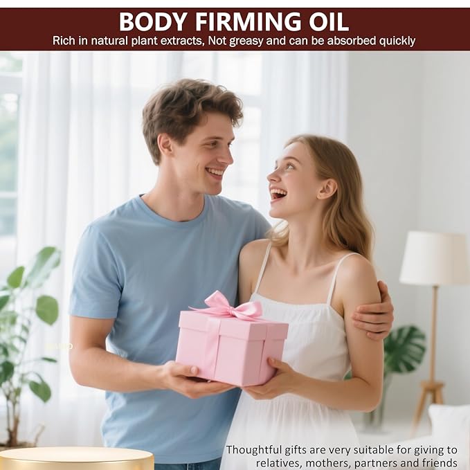 Body Firming Oil,Glow body oil for women,Body Oil After Shower Tightening&Hydrating Treatment for Arms,Legs,Stomach&Body,Natural Firming Oil for Dry Skin,Non-Greasy Body Serum-2pk (4.06 FL OZ)