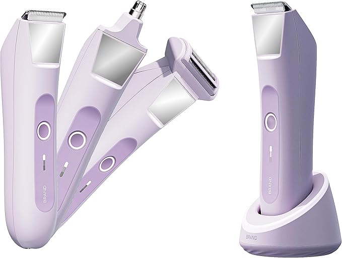 MANSPOT LADYSPOT™ Bikini Trimmer for Women, Shaver for Women, Pubic Hair Trimmer, Replaceable Lady Facial Razor, Nose Hair Trimmer, IPX7 Waterproof&Easy Cleaning
