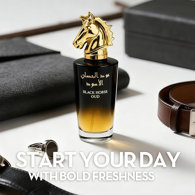 BLACK Horse Long-Lasting Cologne for Men | Fresh Citrus & Woody Scent | Eau de Toilette 100ml Spray | Day to Night Fragrance