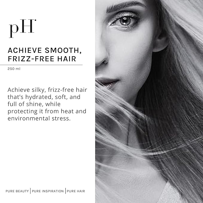 pH PURE HAIR Leave-In Detangler Spray – Curly Hair Detangler with Vanilla & Iris – Lightweight Curl Conditioner & Moisturizer for Shine, Frizz Control & Softness – Italian Luxury Hair Care - 8.45 Oz