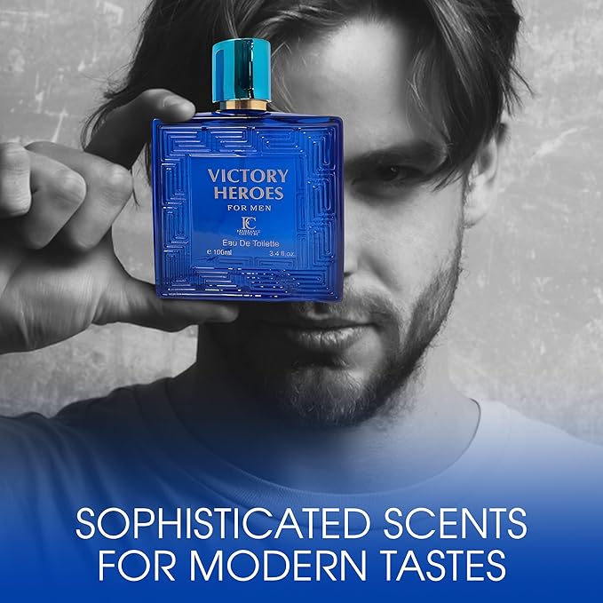 3Pack Men Colognes Victory Series Eau De Parfume Spray with Woody Floral & Fruity Scent Perfume Gift Set Day to Night Luxury Long Lasting Fragrances