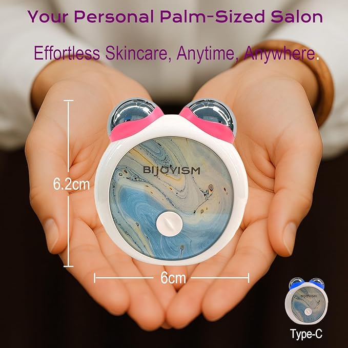 Red Light Massager for Face & Neck - Dual Light Multifunctional Anti-Wrinkle Face Lift Device - Facial Device for Skincare