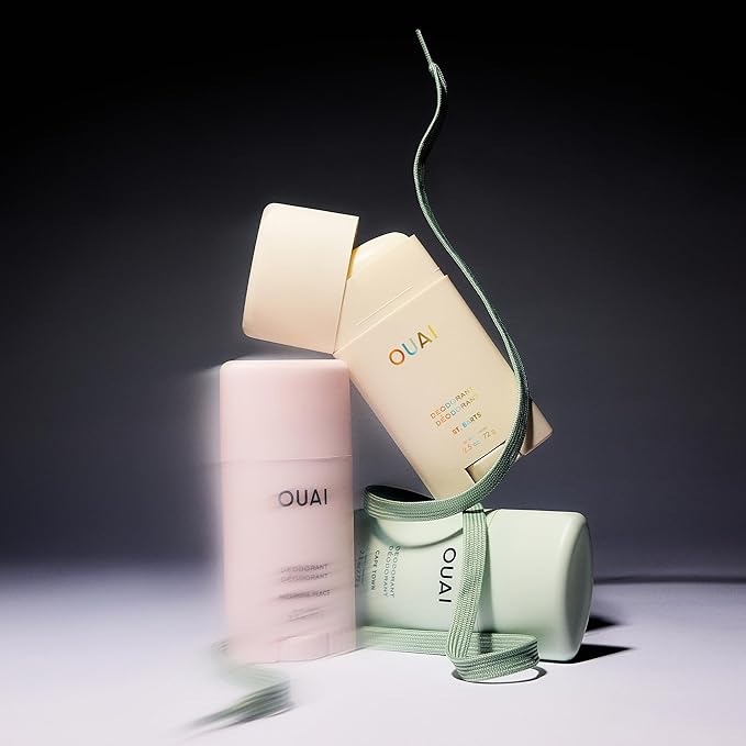 OUAI Aluminum Free Deodorant - Women's Deodorant with 24-Hour Odor Control & Invisible Application - Enriched with Notes of Dragon Fruit, Orange Blossom, & Tuberose - St. Barts (2.5 oz)