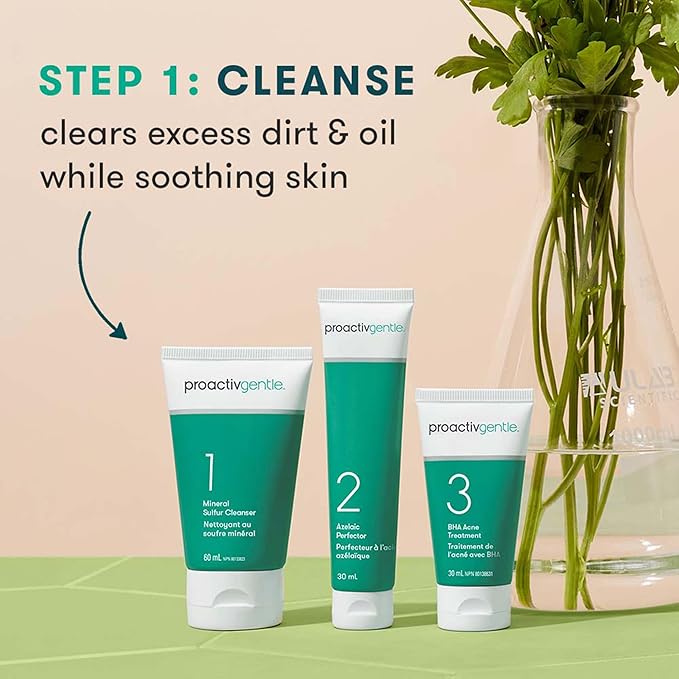 Proactiv Clean Mineral Acne Cleanser- Sulfur Acne Treatment Face Wash for Sensitive Skin- Gentle Daily Acne Cream Facial Cleanser with Soothing Chamomile- 6oz