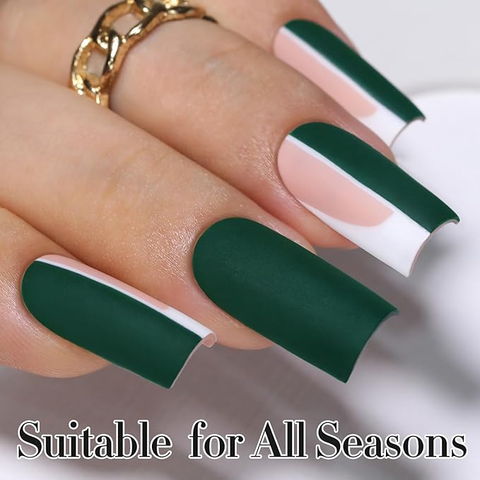 Double Rhythm 15ML Gel Polish Pure Sheer Same Color Same Bottle Soak Off Gel Polish Art Manicure Salon DIY at Home for Women (Deep Green-A1460)