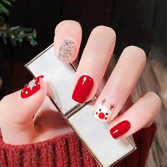 Major Dijit Quick Dry Nail Polish Rose Red Summer Nail Lacquer for Nail Art Regular Nail Polish 0.41 fl oz.