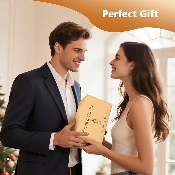 Scented Candles, Candles for Home Scented, 2Pack 14oz Bath and Body Works Candle for Women, Aromatherapy Jar Candle Gift for Home(Coffee & Lavender)